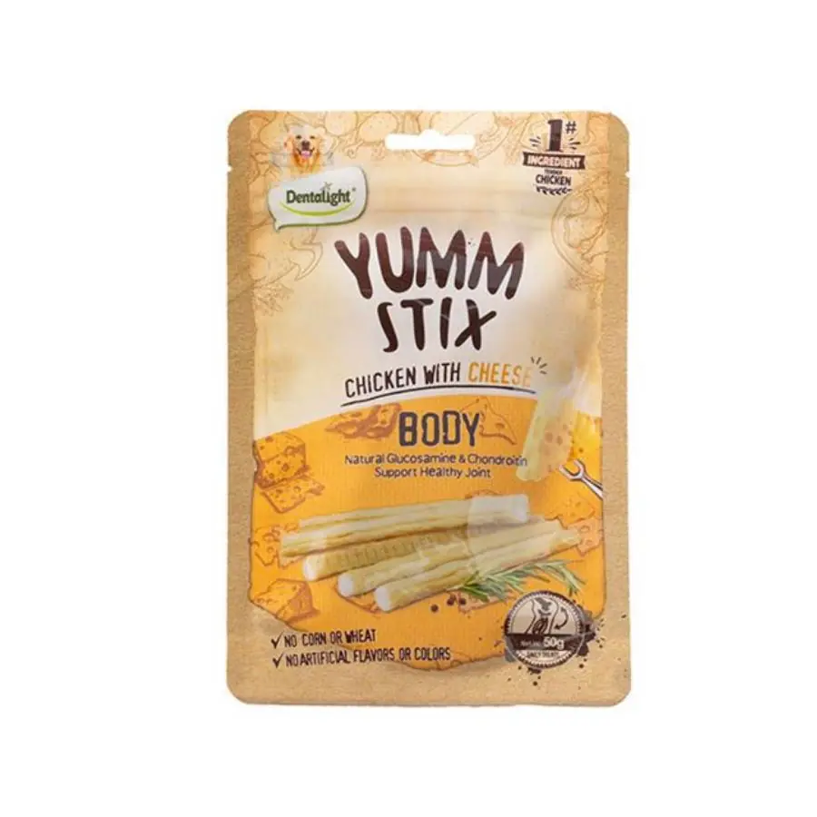 Dentalight Yumm Stick Body Tavuklu ve Peynirli Köpek Ödül Çubuğu