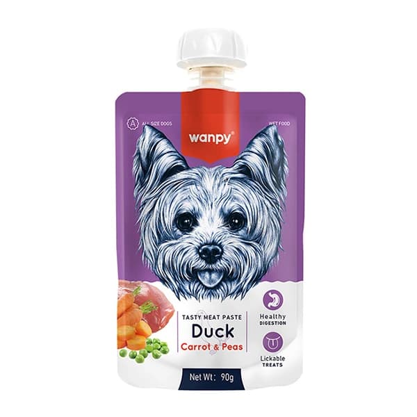Wanpy Taze Ördekli ve Havuçlu Et Ezmesi Doğal Köpek Ödülü