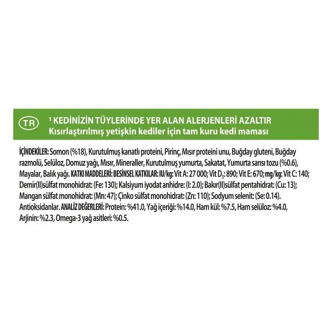 Pro Plan Liveclear Somonlu Yetişkin Kısırlaştırılmış Kedi Maması