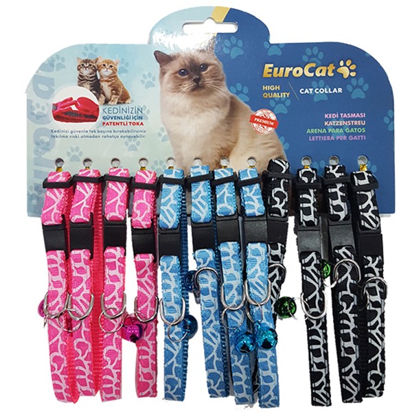 Eurocat Çizgi Desenli Kedi Boyun Tasması