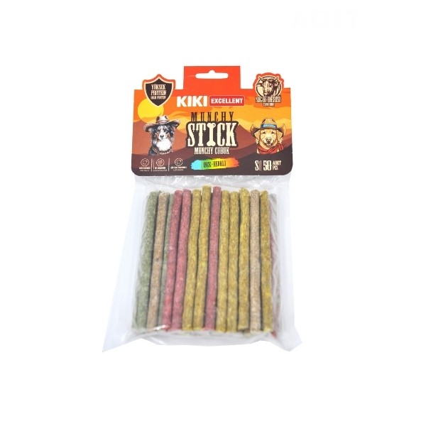 Kiki Excellent İnce Munchy Sığır Derisinden Çubuk Kemik Köpek Ödülü