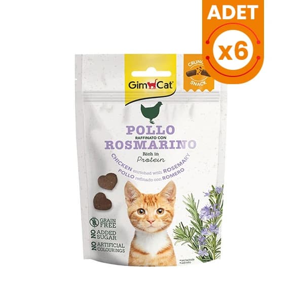 Gimcat Tahılsız Tavuk ve Biberiyeli Kedi Ödül Bisküvisi