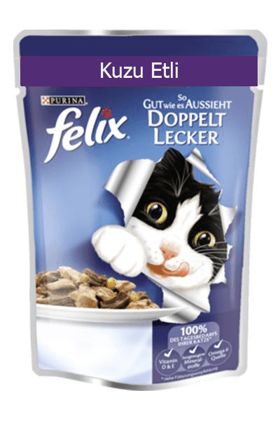 Felix Kuzu Etli Yetişkin Yaş Kedi Maması