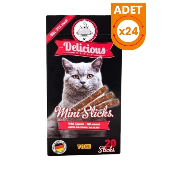 Tomi Salamlı Mini Stick Kedi Ödül Maması
