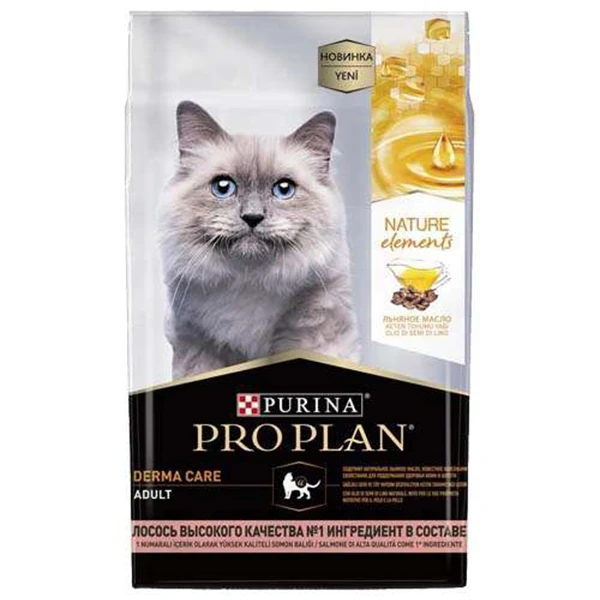 Pro Plan Nature Elements Keten Tohum ve Somonlu Kedi Maması - 1.4 Kg