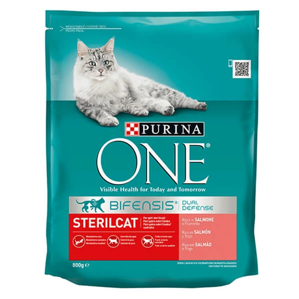 Purina One Sterilised Somonlu Kısırlaştırılmış Kedi Maması - 800 Gr