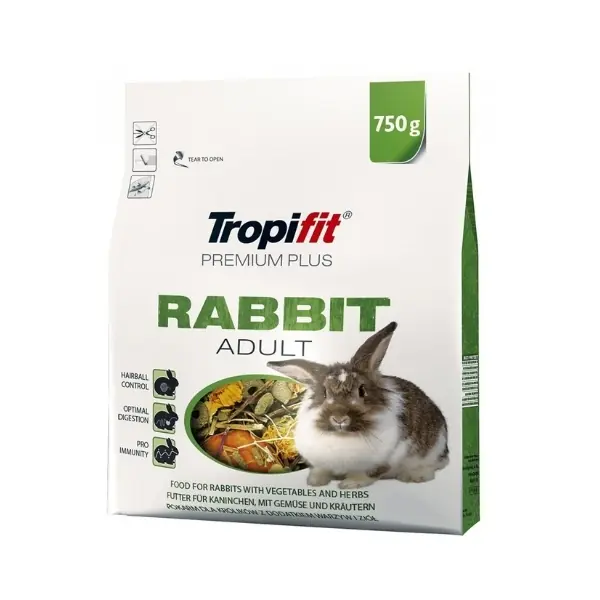 Tropifit Rabbit Adult Premium Plus Yetişkin Tavşan Yemi