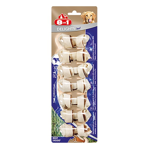 8in1 Delights Bones Biftekli Köpek Kemik Ödülü