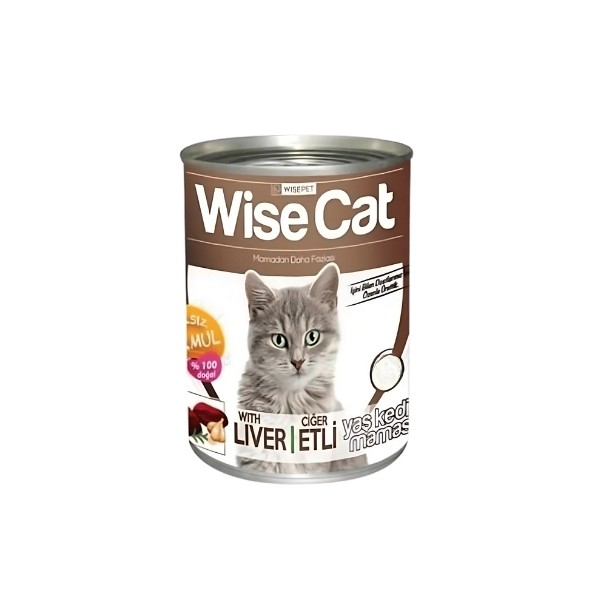 Wise Cat Ciğerli Yetişkin Konserve Kedi Maması