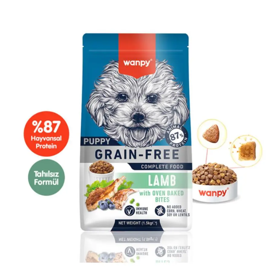 Wanpy Tahılsız Kuzulu Yavru Köpek Maması