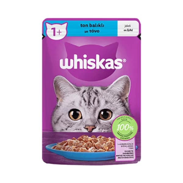 Whiskas Ton Balıklı Jöleli Pouch Yetişkin Konserve Kedi Maması
