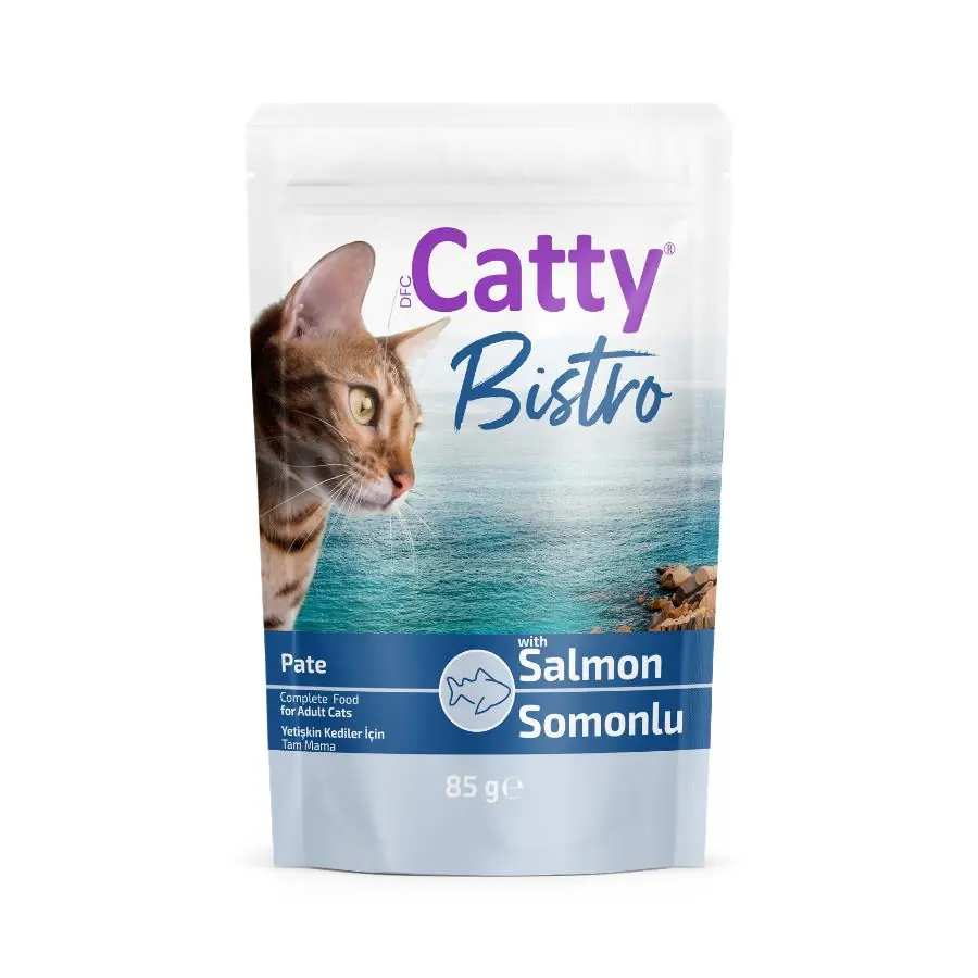 Catty Bistro Somonlu Yetişkin Kedi Konservesi