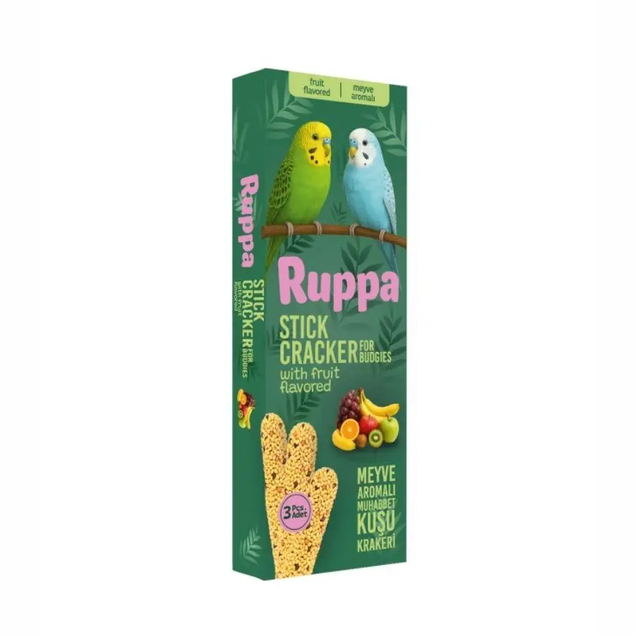 Ruppa Meyve Aromalı Muhabbet Kuşu Krakeri 3'lü