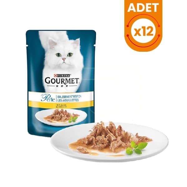 Gourmet Perle Izgara Tavuklu Pouch Yetişkin Konserve Kedi Maması