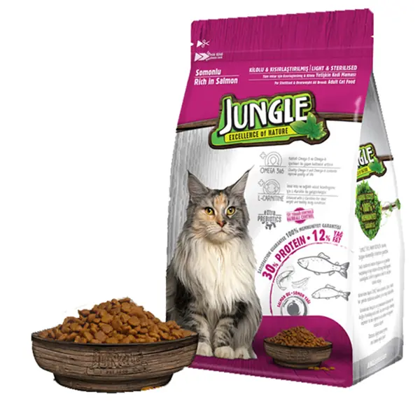 Jungle Salmon Sterilised Dry Cat Food