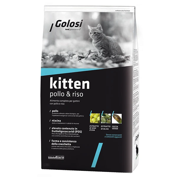 Golosi Pollo Riso Tavuk ve Pirinçli Yavru Kedi Maması - 1.5 Kg