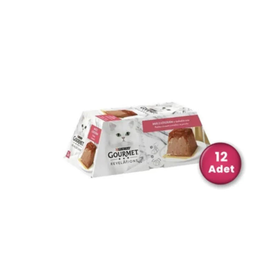 Gourmet Gold Revelations Sığır Etli EzmeYetişkin Kedi Konservesi 2 X 12'li Paket