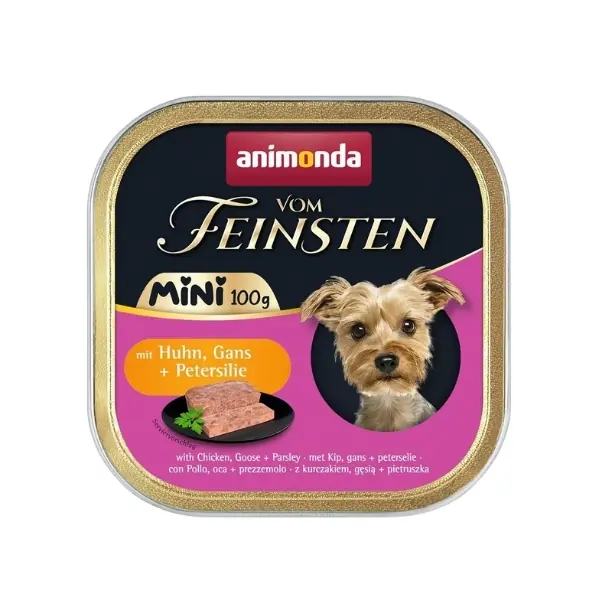Animonda Vom Feinsten Tavuk ve Kaz Etli Mini Irk Yetişkin Köpek Konservesi