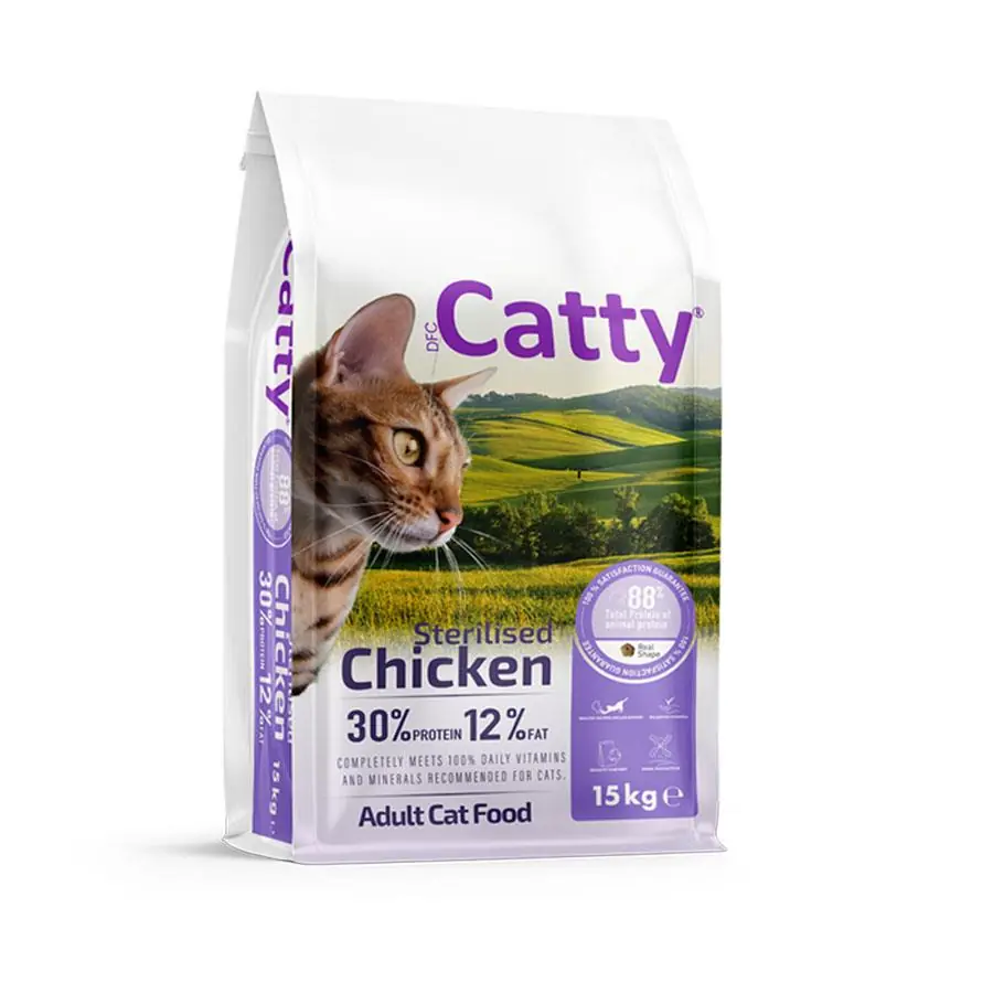 Catty Tavuklu Kısırlaştırılmış Yetişkin Kedi Maması