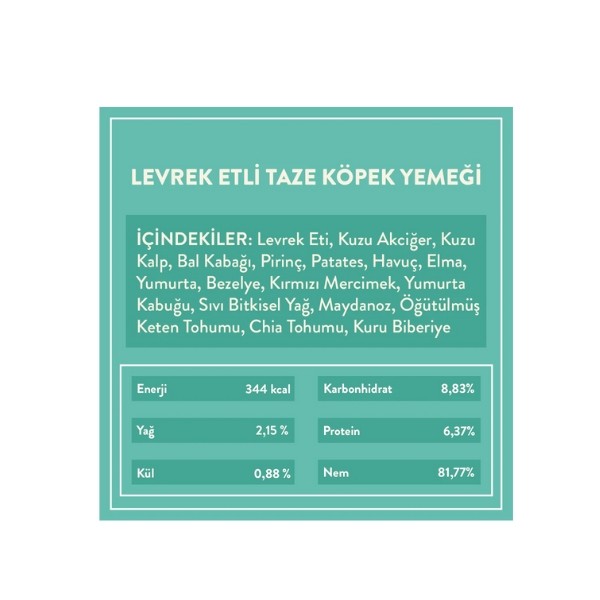 Kito Fresh Levrek Etli Hipoalerjenik Taze Köpek Yemeği