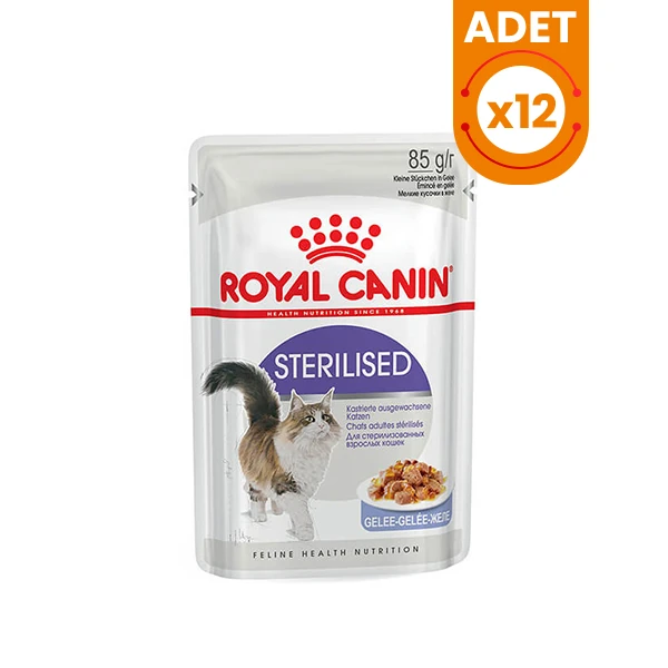 Royal Canin Sterilised Jelly Pouch Kısırlaştırılmış Kedi Maması - 12 Adet 85 Gr