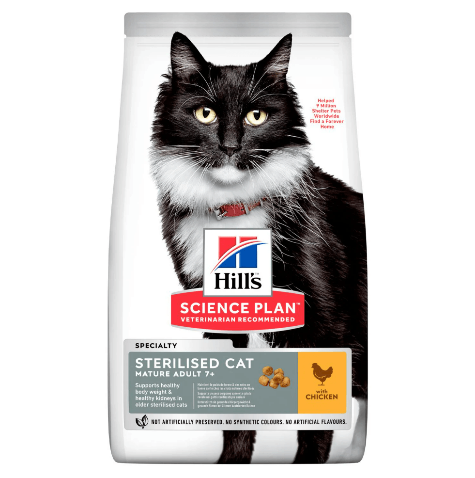 Hills Mature Sterilised Tavuklu Kısırlaştırılmış Yaşlı Kedi Maması