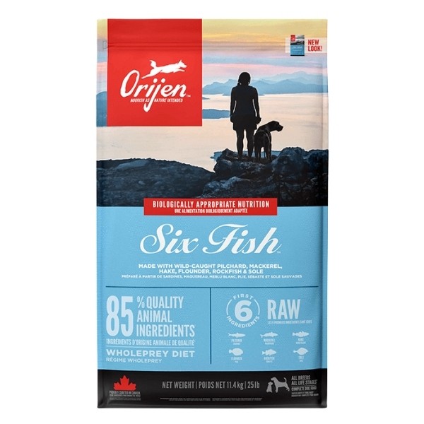 Orijen Six Fish Tahılsız Balık Yavru ve Yetişkin Köpek Maması