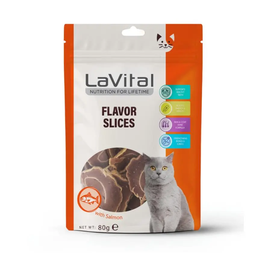 LaVital Somonlu Suşi Dilimleri Kedi Ödül Maması