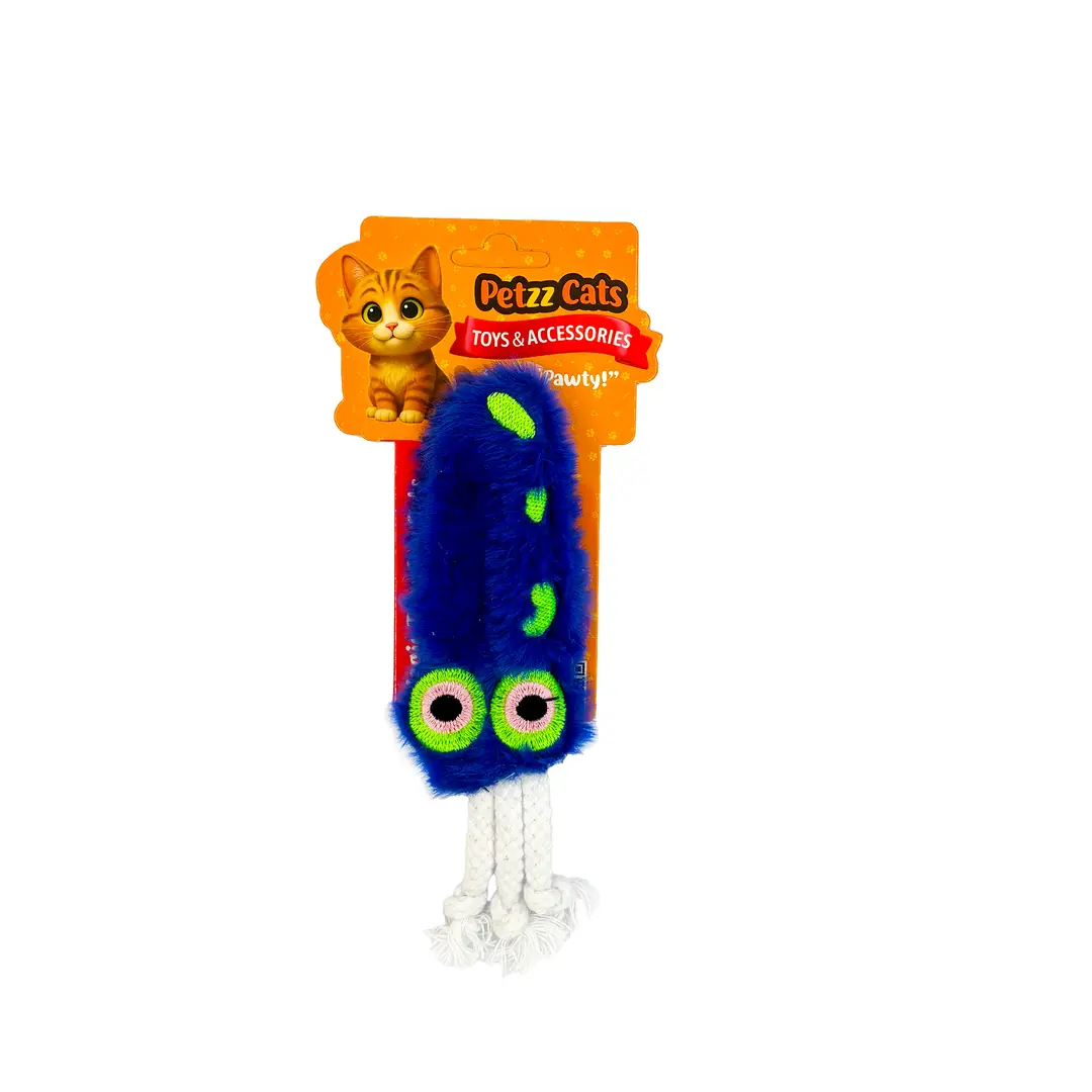 PetzzCats Kalamar Matatabi ve Çıngırak Sesli Peluş Kedi Oyuncağı
