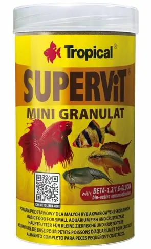 Tropical SuperVit Mini Granulat Granül Balık Yemi