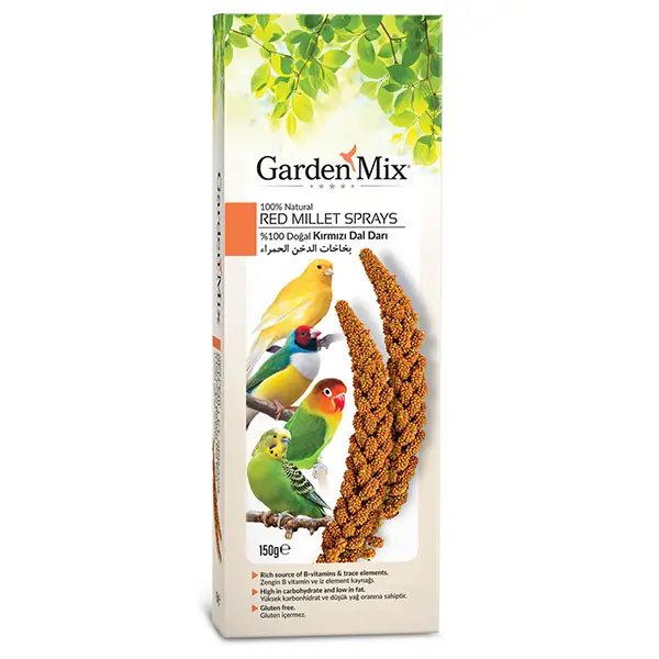 Garden Mix Kırmızı Darı Dalı Kuş Ödülü