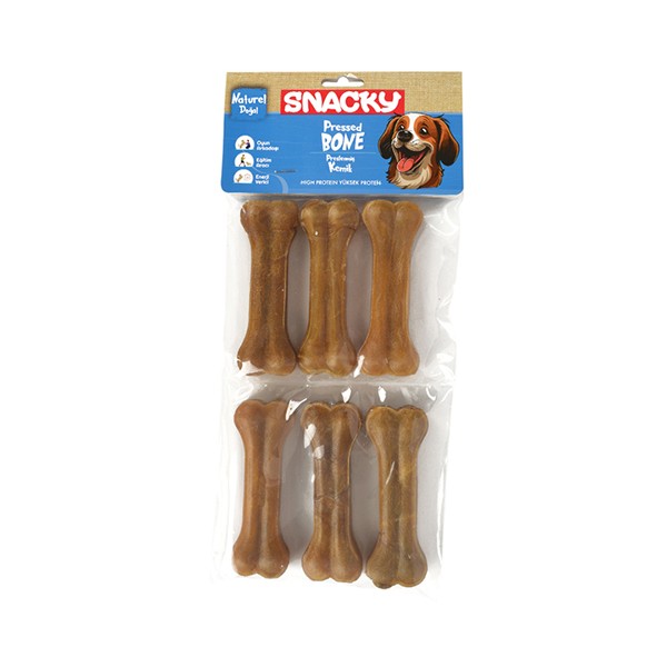 Snacky Natural Preslenmiş Yüksek Proteinli Köpek Çiğneme Kemiği
