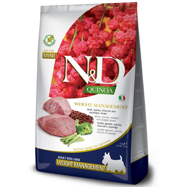 N&D Quinoa Weight Management Mini Yetişkin Köpek Maması - 2.5 Kg