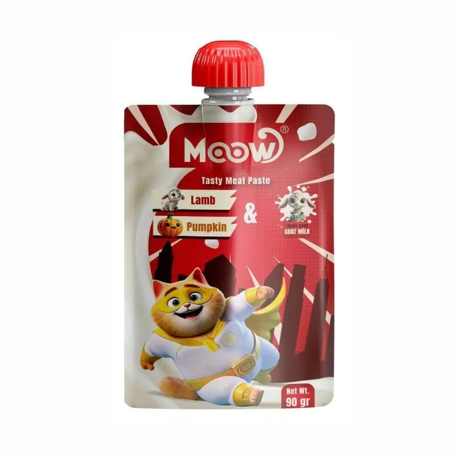 Moow Taze Kuzulu Balkabaklı ve Keçi Sütlü Kedi Et Ezmesi