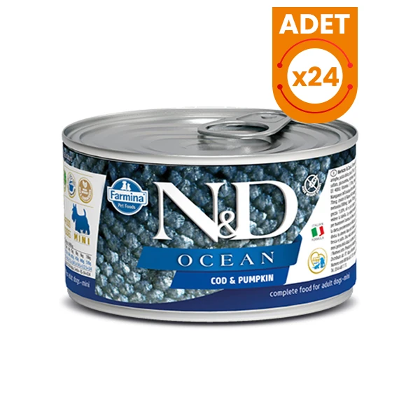 N&D Ocean Morina Balığı ve Balkabaklı Tahılsız Yetişkin Konserve Köpek Maması