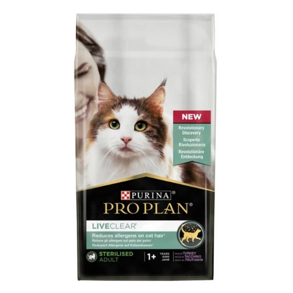 Pro Plan Liveclear Hindili Kısırlaştırılmış Yetişkin Kedi Maması - 7 Kg