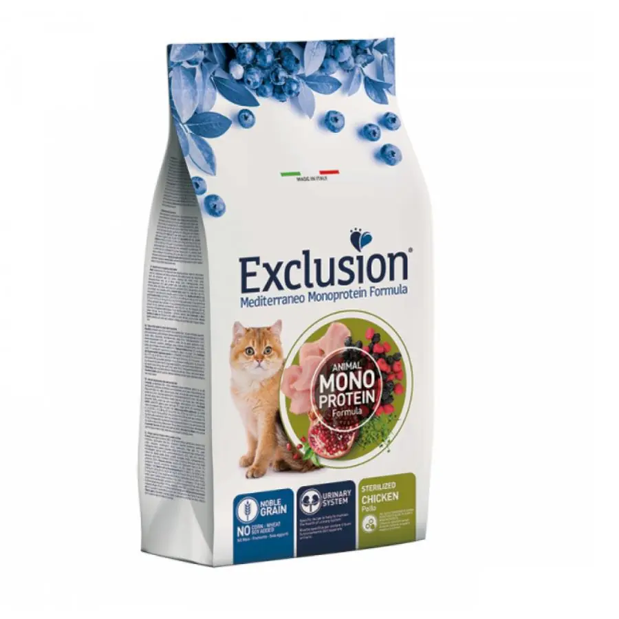 Exclusion Monoprotein Tavuklu ve Narlı Düşük Tahıllı Kısırlaştırılmış Kedi Maması