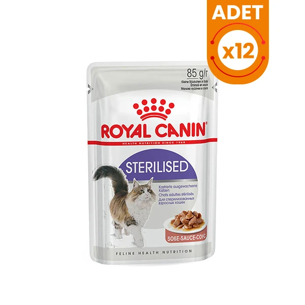 Royal Canin Sterilised Gravy Pouch Kısırlaştırılmış Kedi Maması - 12 Adet 85 Gr