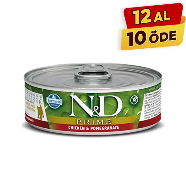 N&D Prime Tavuk ve Narlı Konserve Kedi Maması