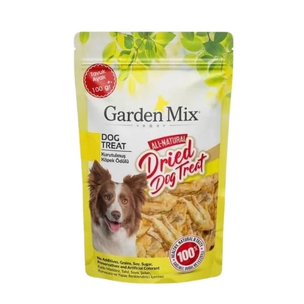 Gardenmix Kurutulmuş Tavuk Ayak Köpek Ödül Maması