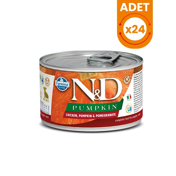N&D Pumpkin Mini Starter Tavuklu Yavru Konserve Köpek Maması - 24 Adet 140 Gr