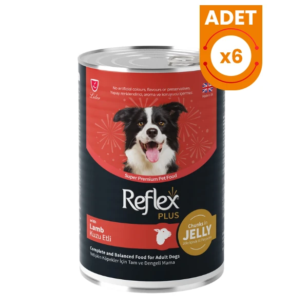 Reflex Plus Jöle İçinde Kuzu Etli Yetişkin Konserve Köpek Maması