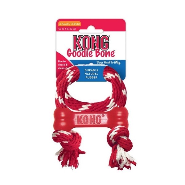 Kong Goodie Bone Kemik Şeklinde İpli Köpek Oyuncağı