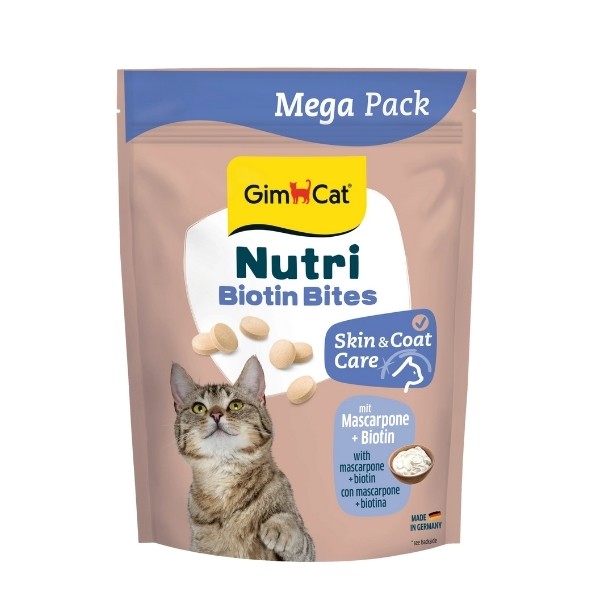 Gimcat Nutri Biyotinli ve Mascarpone Peynirli Tablet Kedi Ödül Maması