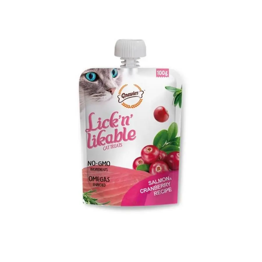 Gnawlers Somon ve Kızılcıklı Krema Kedi Ödül Maması