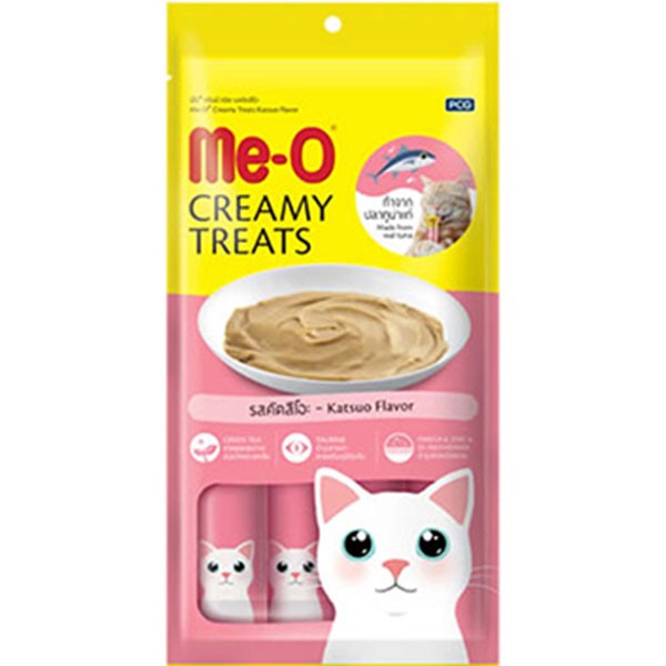 Meo Creamy Çizgili Orkinos Balığı Kedi Ödül Maması