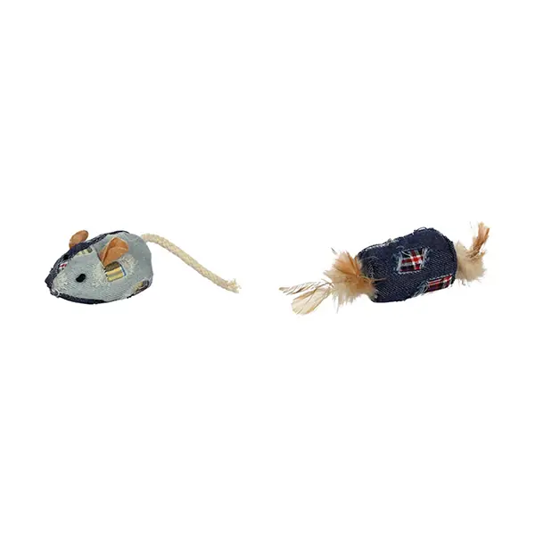 Flamingo Meranroll ve Mouse Peluş Kedi Oyuncağı
