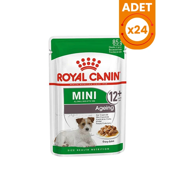 Royal Canin Ageing +12 Gravy Pouch Yaşlı Konserve Köpek Maması - 24 Adet 85 Gr