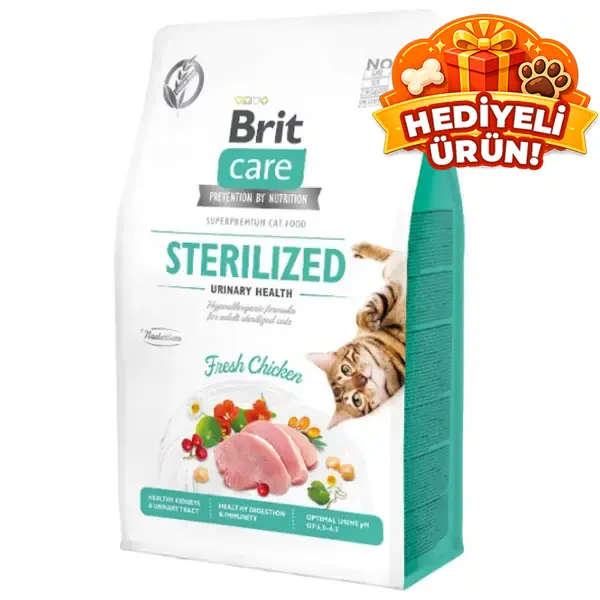 Brit Care Hipoalerjenik Sterilized Urinary Tahılsız Tavuklu Kısırlaştırılmış Kedi Maması