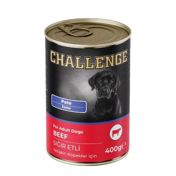 Challenge Pate Sığır Etli Yetişkin Konserve Köpek Maması